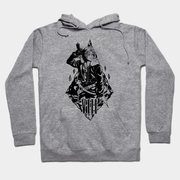 VIII B/W version Hoodie by kowanp